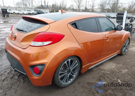 2016 Hyundai Veloster Turbo from USA, damaged, VIN KMHTC6AE7GU293136